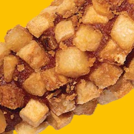 Topping pomme de terre : petits cubes de pomme de terre dorés et croustillants